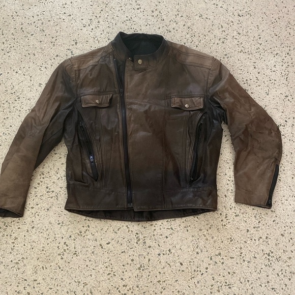 HARLEY DAVIDSON Men’s Leather Motorcycle Jacket Size M - Picture 1 of 5
